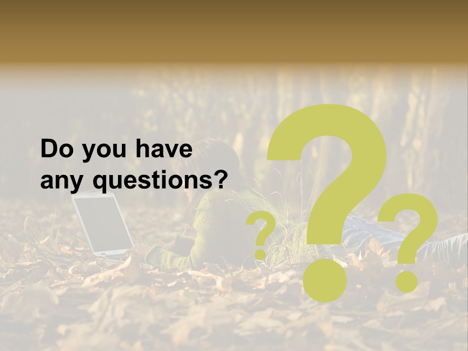 People Foliage Cute PowerPoint Template