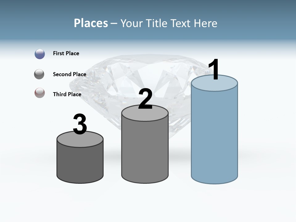 Glowing Background Diamond PowerPoint Template