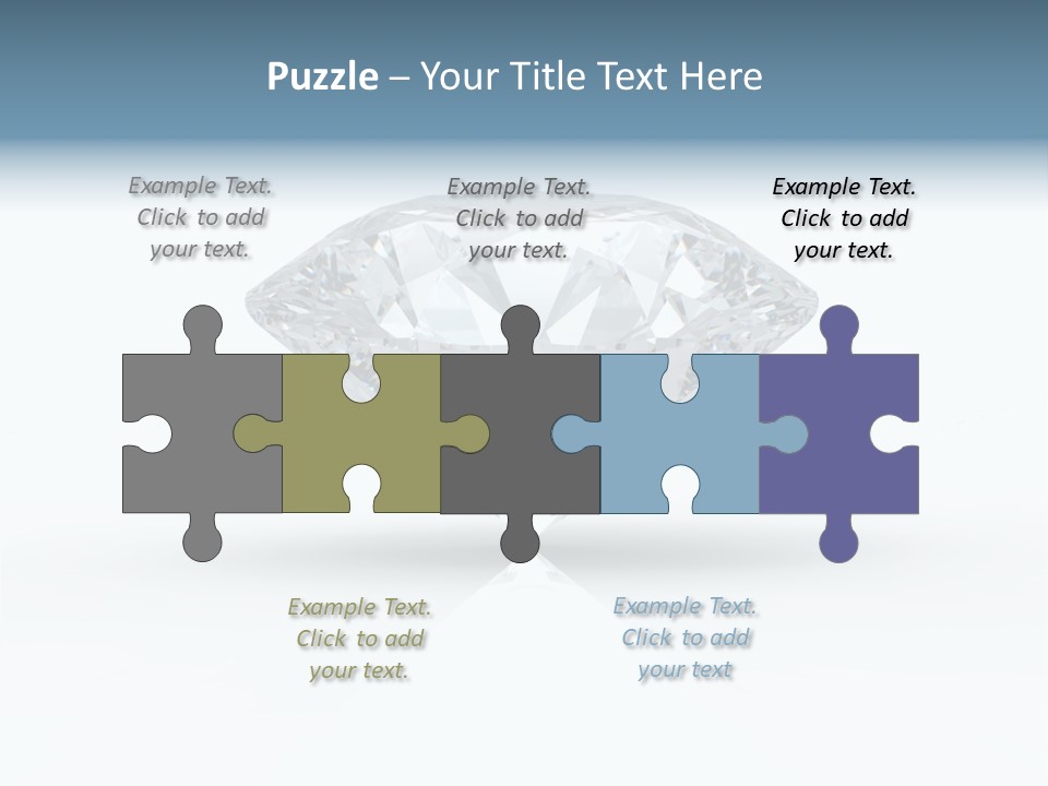 Glowing Background Diamond PowerPoint Template