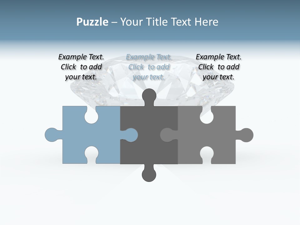 Glowing Background Diamond PowerPoint Template