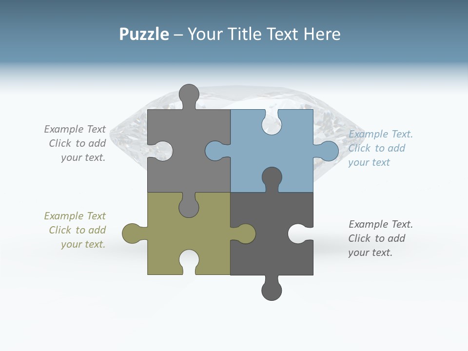 Glowing Background Diamond PowerPoint Template