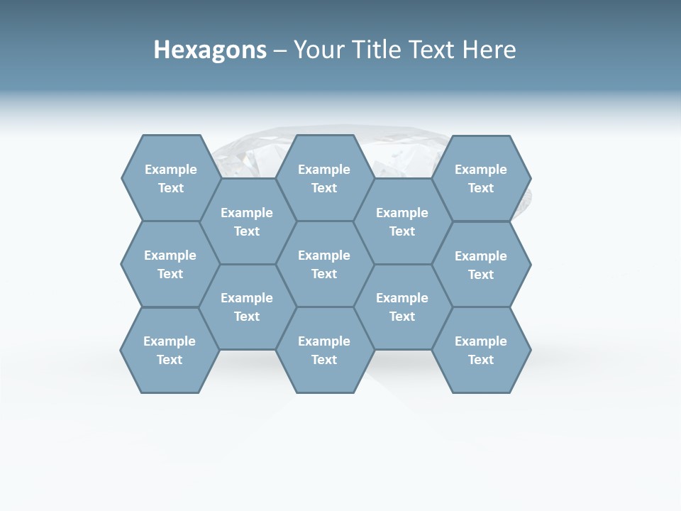 Glowing Background Diamond PowerPoint Template