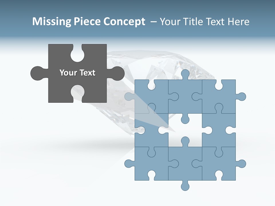 Glowing Background Diamond PowerPoint Template