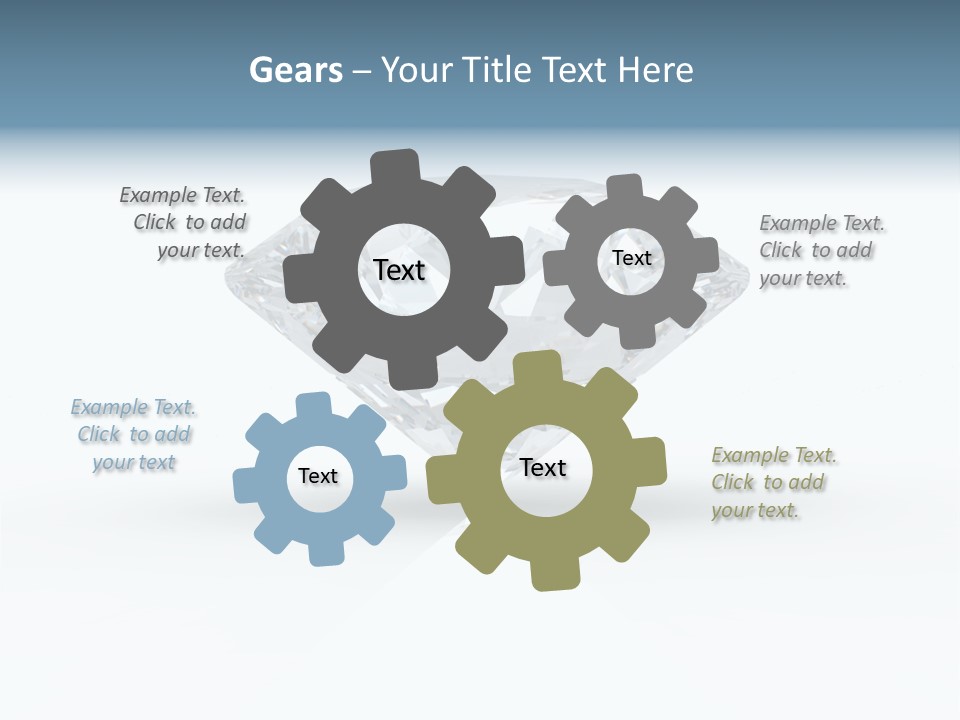 Glowing Background Diamond PowerPoint Template