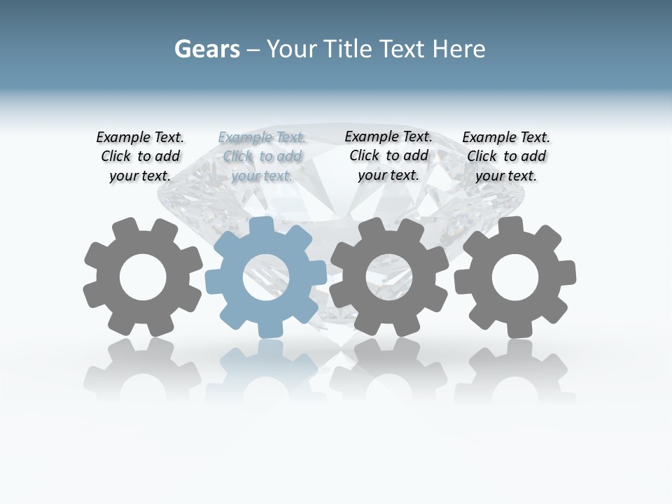 Glowing Background Diamond PowerPoint Template