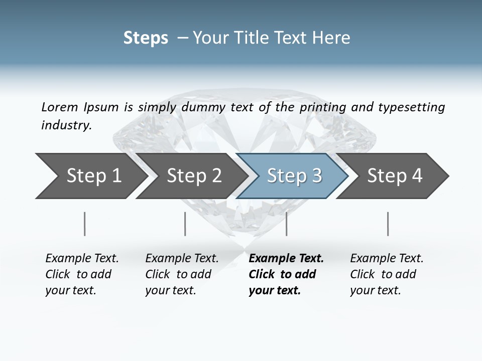 Glowing Background Diamond PowerPoint Template