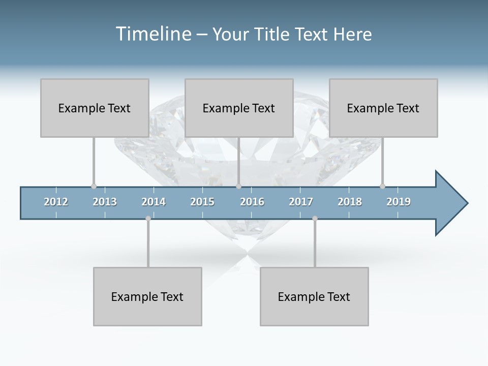 Glowing Background Diamond PowerPoint Template