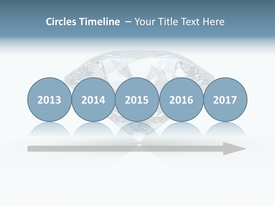 Glowing Background Diamond PowerPoint Template