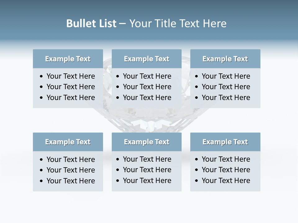 Glowing Background Diamond PowerPoint Template