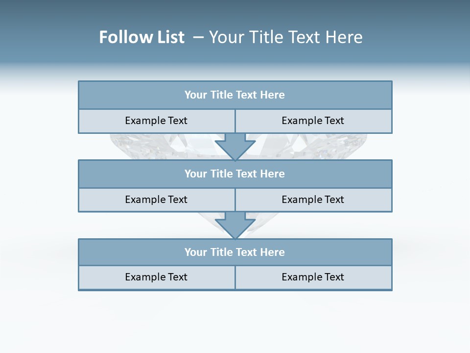 Glowing Background Diamond PowerPoint Template