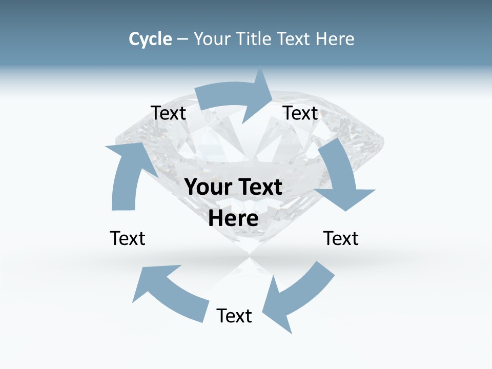 Glowing Background Diamond PowerPoint Template