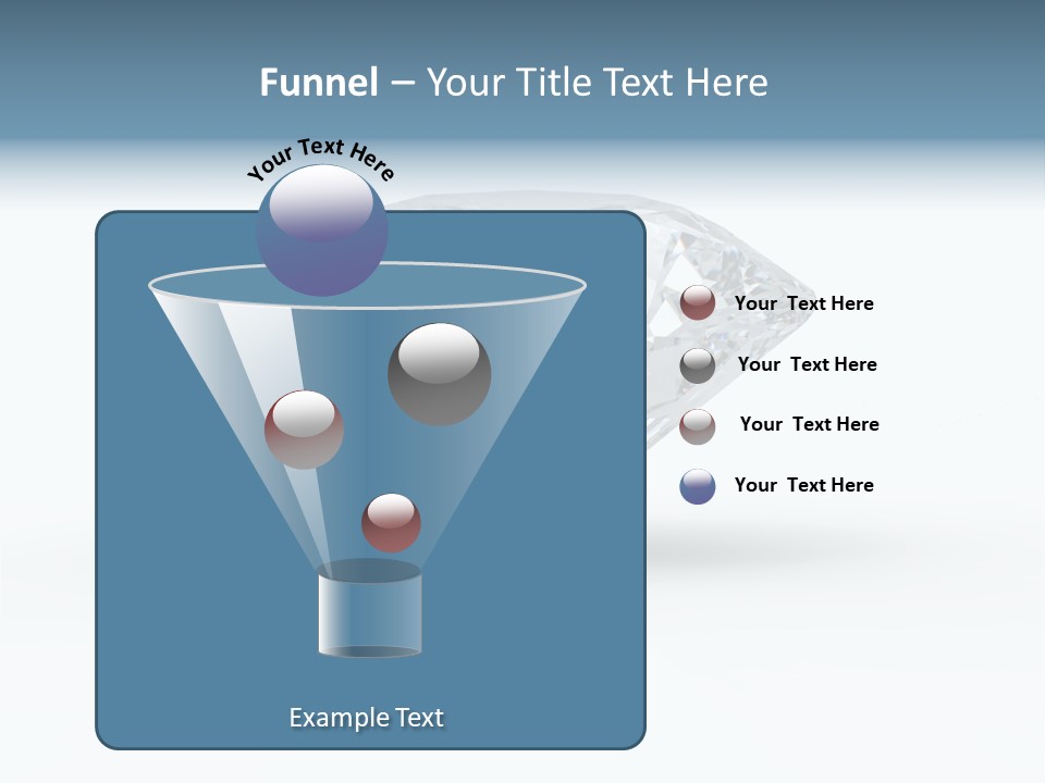 Glowing Background Diamond PowerPoint Template