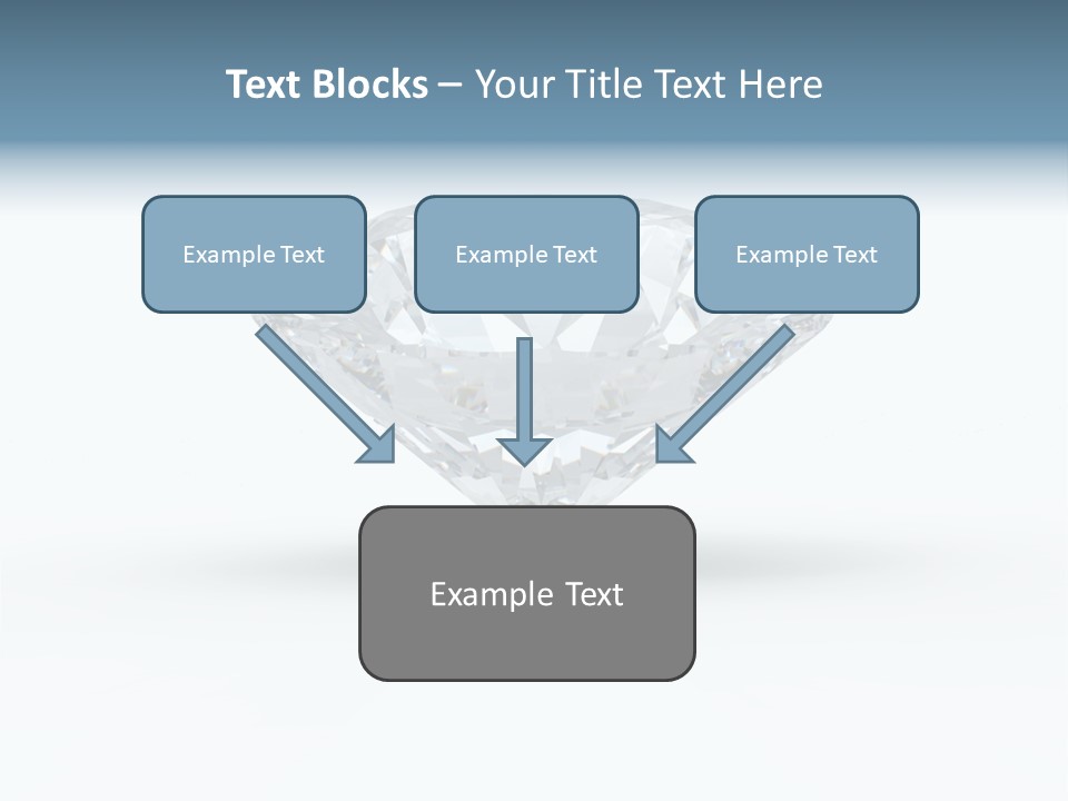 Glowing Background Diamond PowerPoint Template