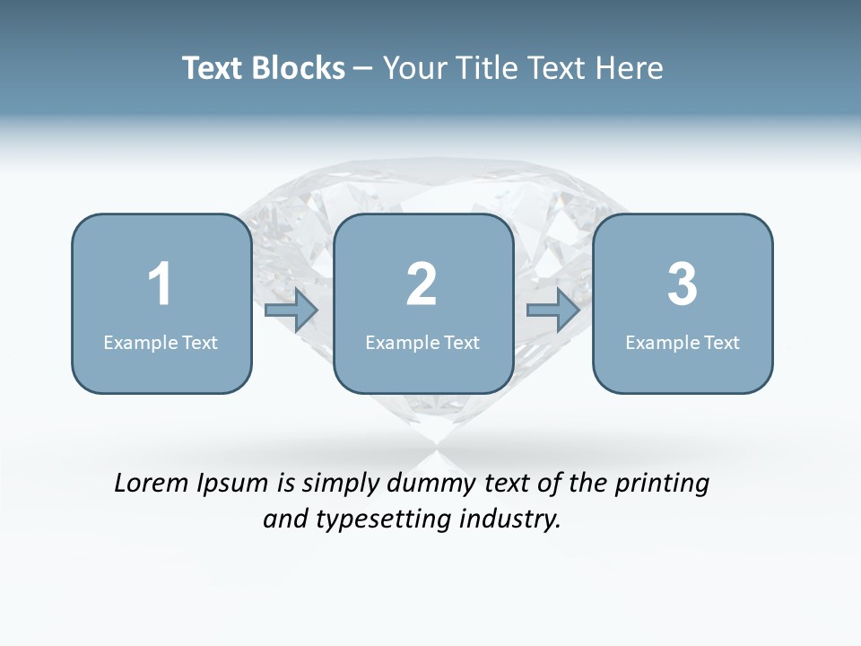 Glowing Background Diamond PowerPoint Template
