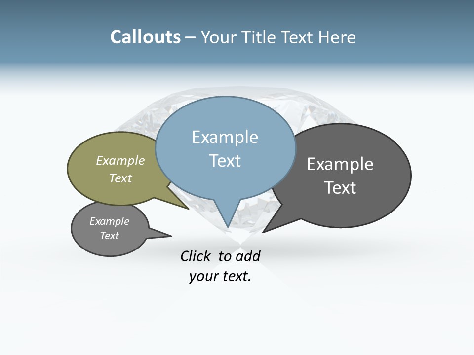 Glowing Background Diamond PowerPoint Template