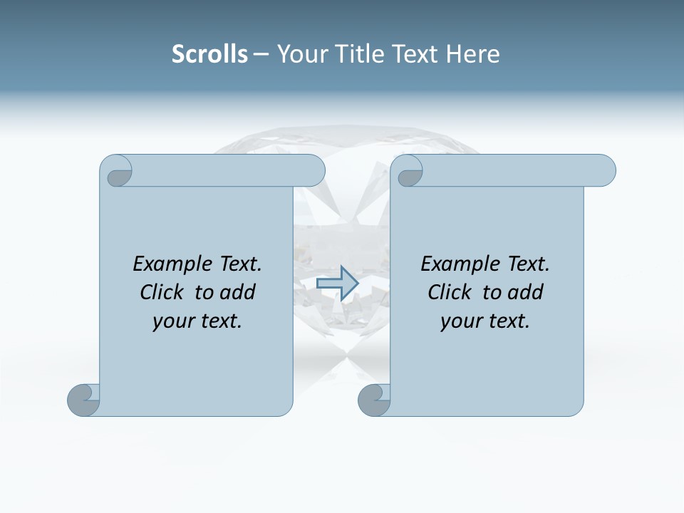 Glowing Background Diamond PowerPoint Template