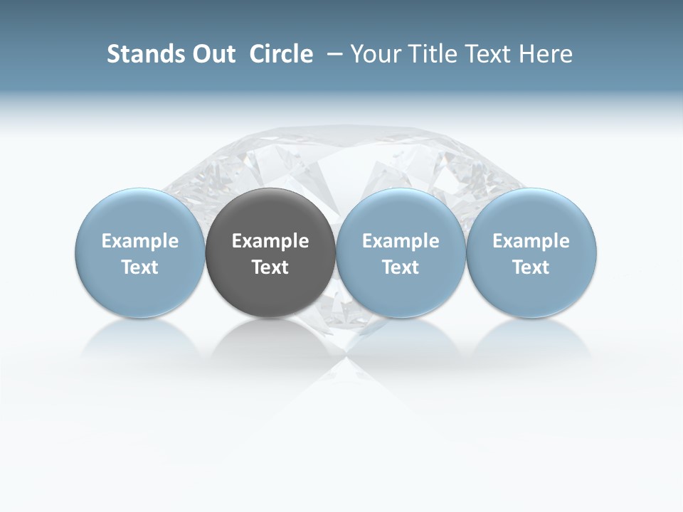 Glowing Background Diamond PowerPoint Template