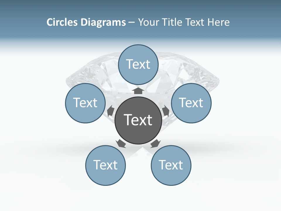 Glowing Background Diamond PowerPoint Template