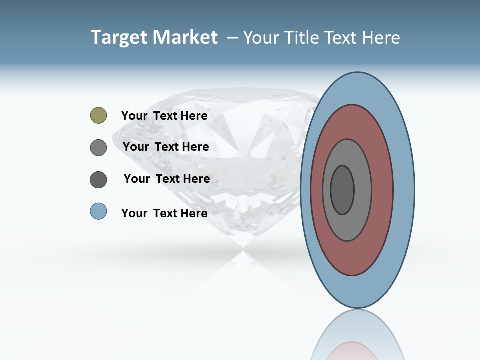 Glowing Background Diamond PowerPoint Template