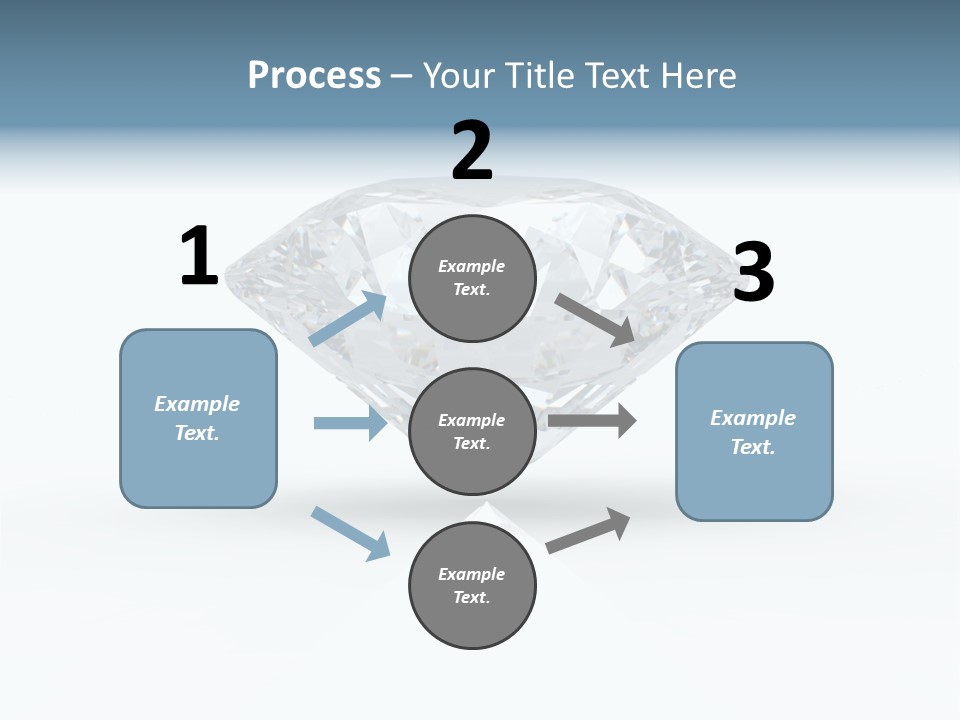 Glowing Background Diamond PowerPoint Template