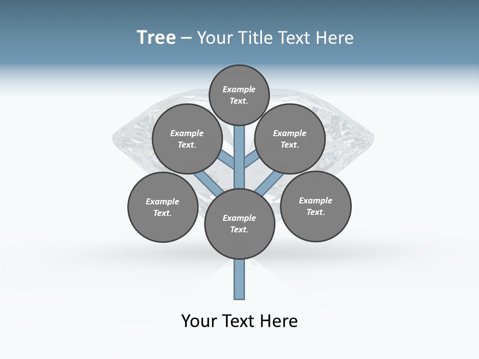 Glowing Background Diamond PowerPoint Template