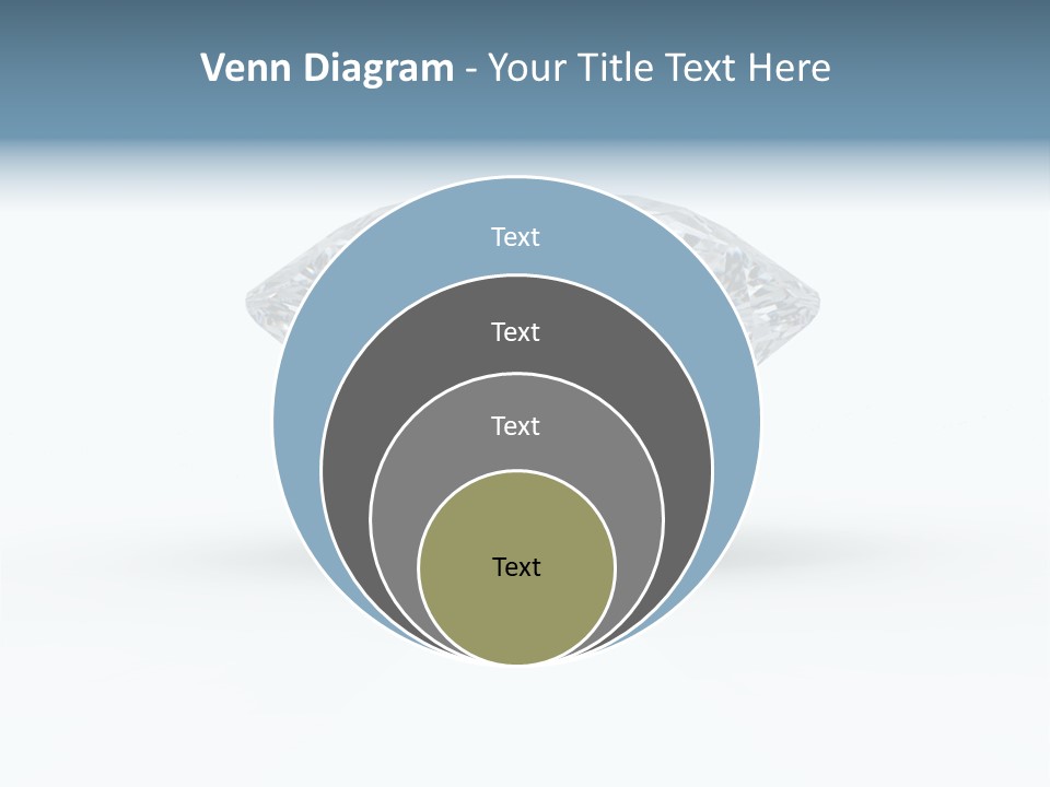 Glowing Background Diamond PowerPoint Template