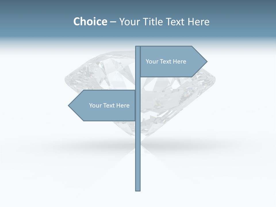 Glowing Background Diamond PowerPoint Template