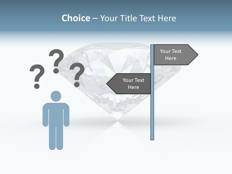 Glowing Background Diamond PowerPoint Template