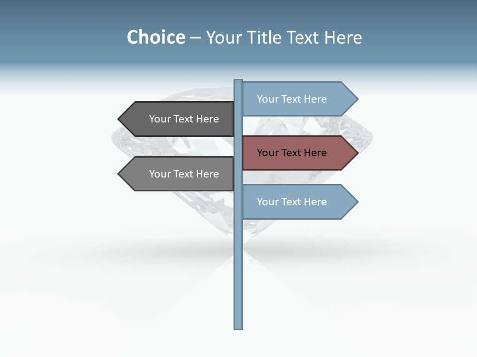 Glowing Background Diamond PowerPoint Template