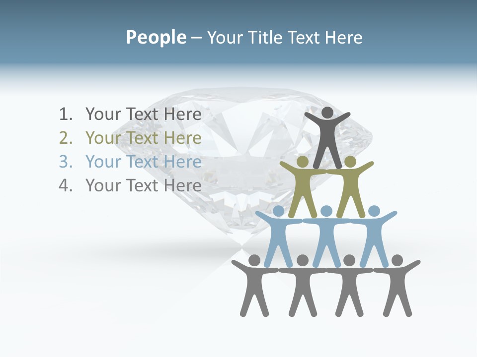 Glowing Background Diamond PowerPoint Template