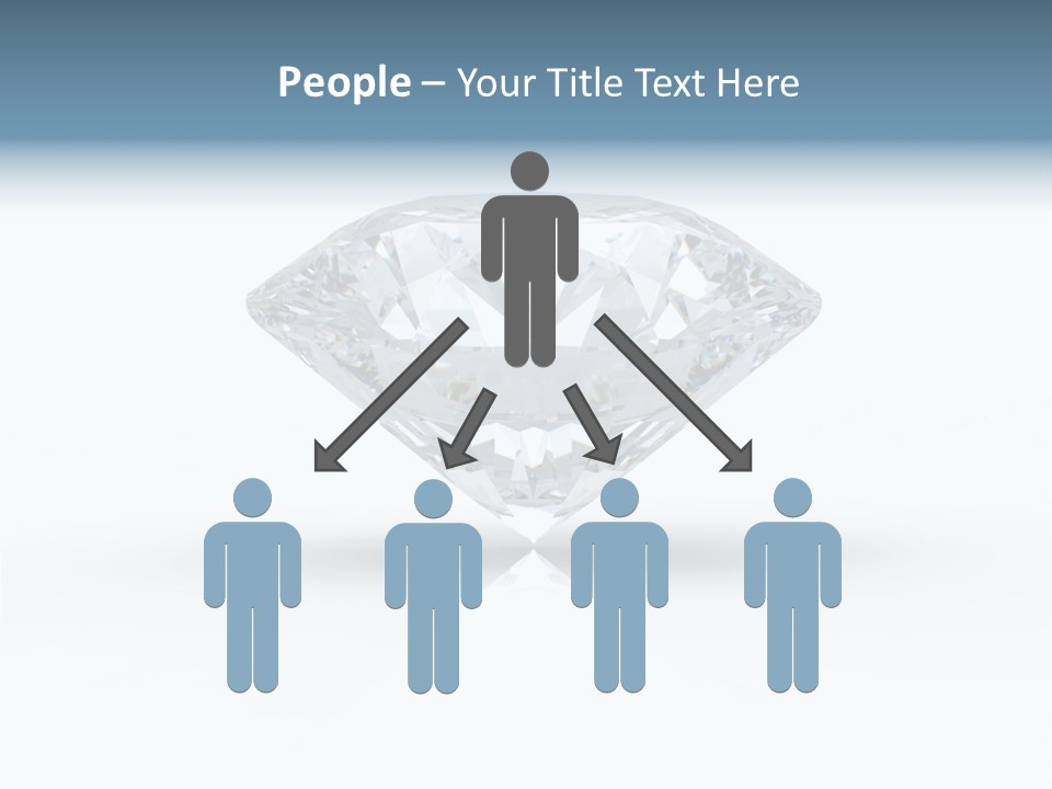 Glowing Background Diamond PowerPoint Template