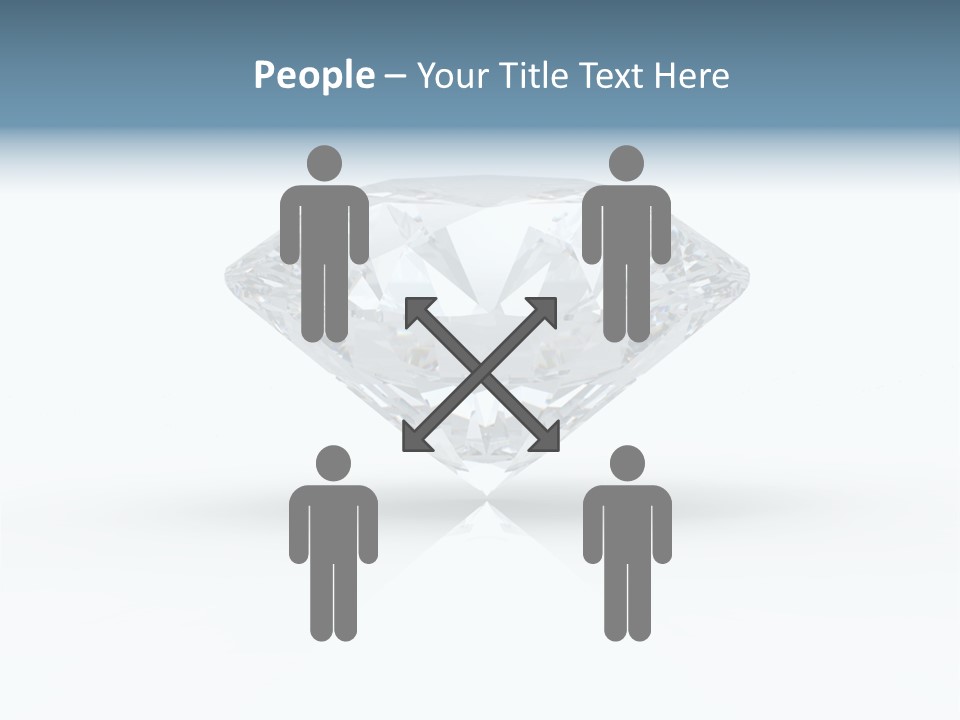 Glowing Background Diamond PowerPoint Template