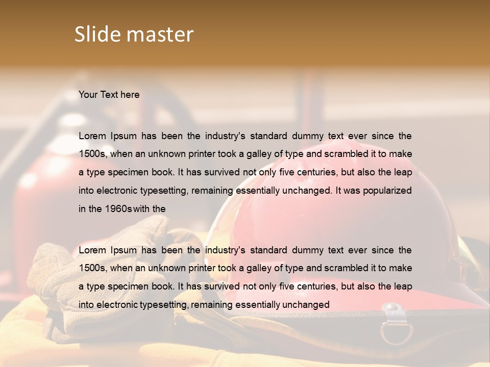 Gear Extinguisher Tool PowerPoint Template