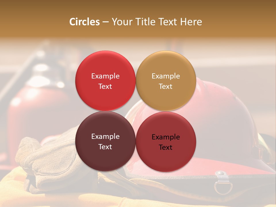 Gear Extinguisher Tool PowerPoint Template