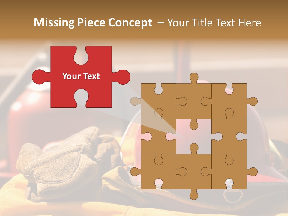 Gear Extinguisher Tool PowerPoint Template