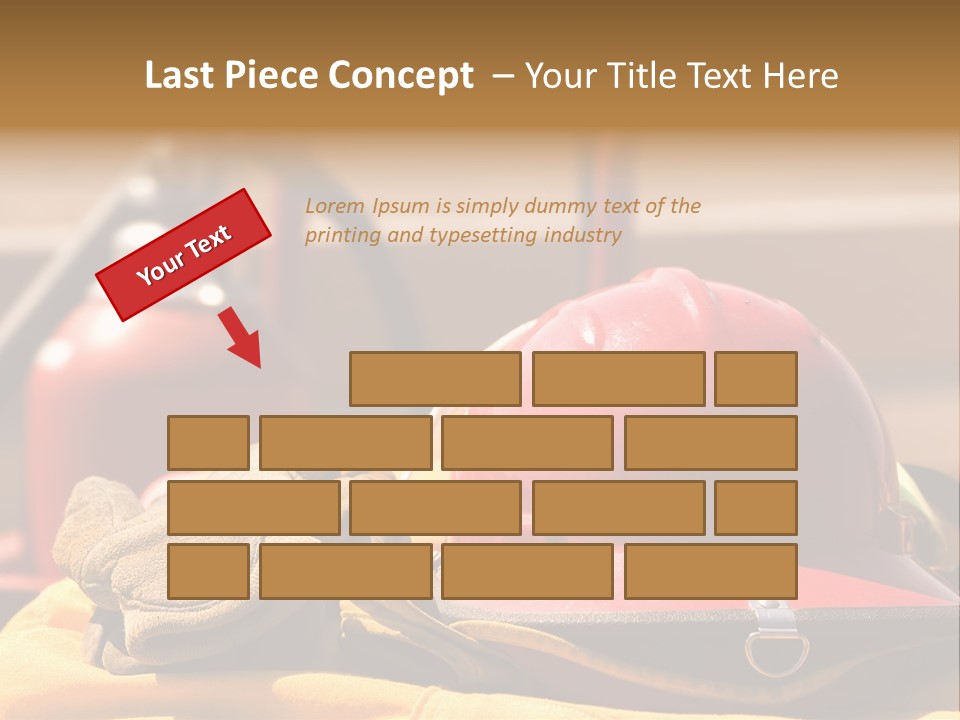 Gear Extinguisher Tool PowerPoint Template