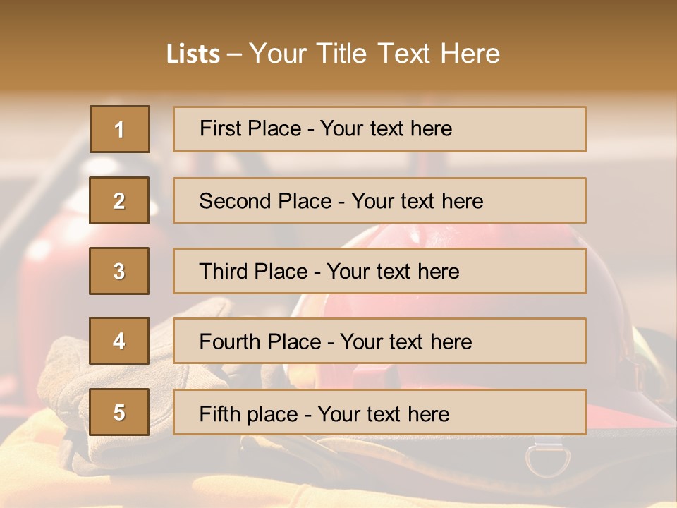 Gear Extinguisher Tool PowerPoint Template