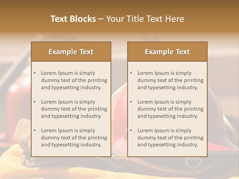 Gear Extinguisher Tool PowerPoint Template