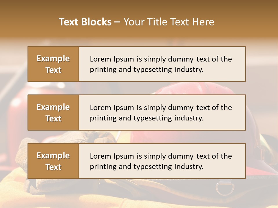 Gear Extinguisher Tool PowerPoint Template