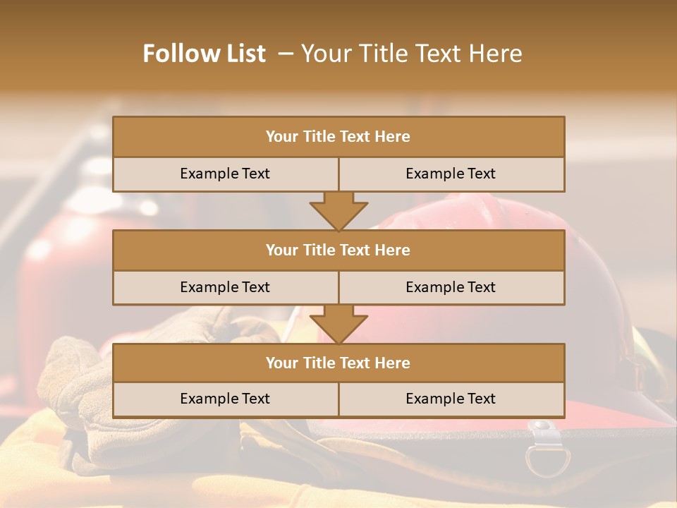 Gear Extinguisher Tool PowerPoint Template