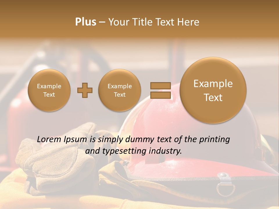 Gear Extinguisher Tool PowerPoint Template