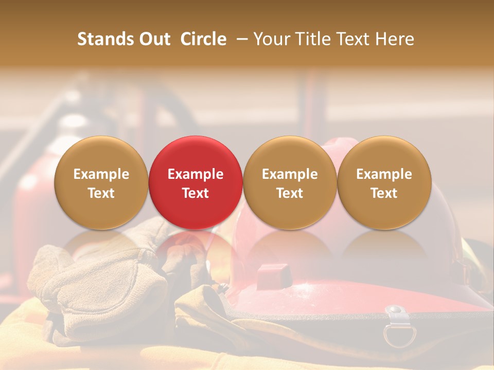 Gear Extinguisher Tool PowerPoint Template