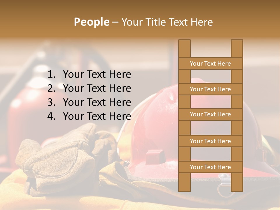 Gear Extinguisher Tool PowerPoint Template