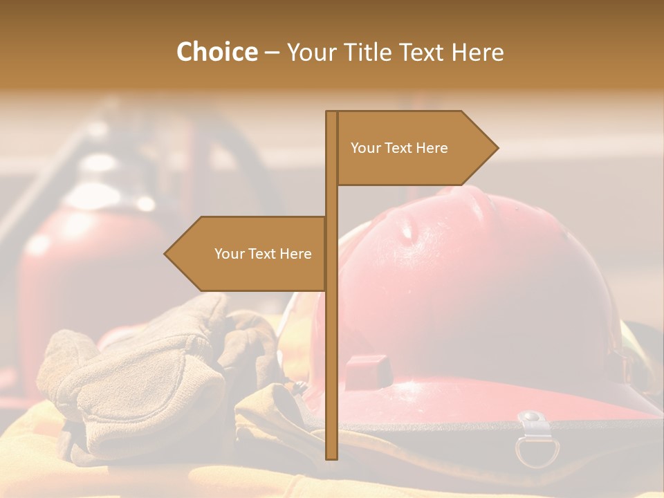 Gear Extinguisher Tool PowerPoint Template