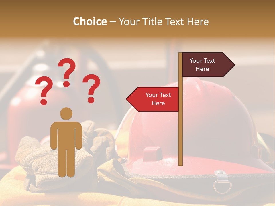 Gear Extinguisher Tool PowerPoint Template