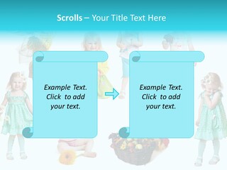 Angelic Autumn Fruit PowerPoint Template