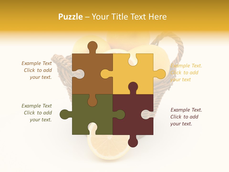 Healthy Lemon Vitamin PowerPoint Template