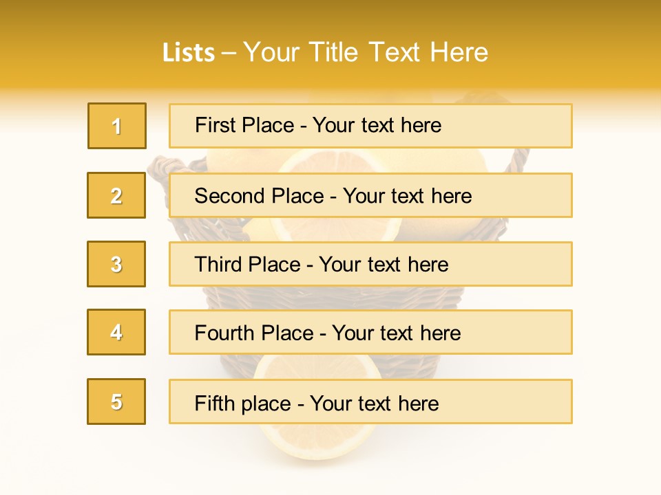 Healthy Lemon Vitamin PowerPoint Template
