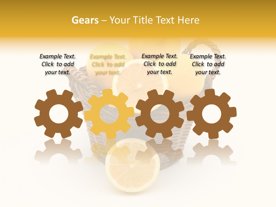 Healthy Lemon Vitamin PowerPoint Template