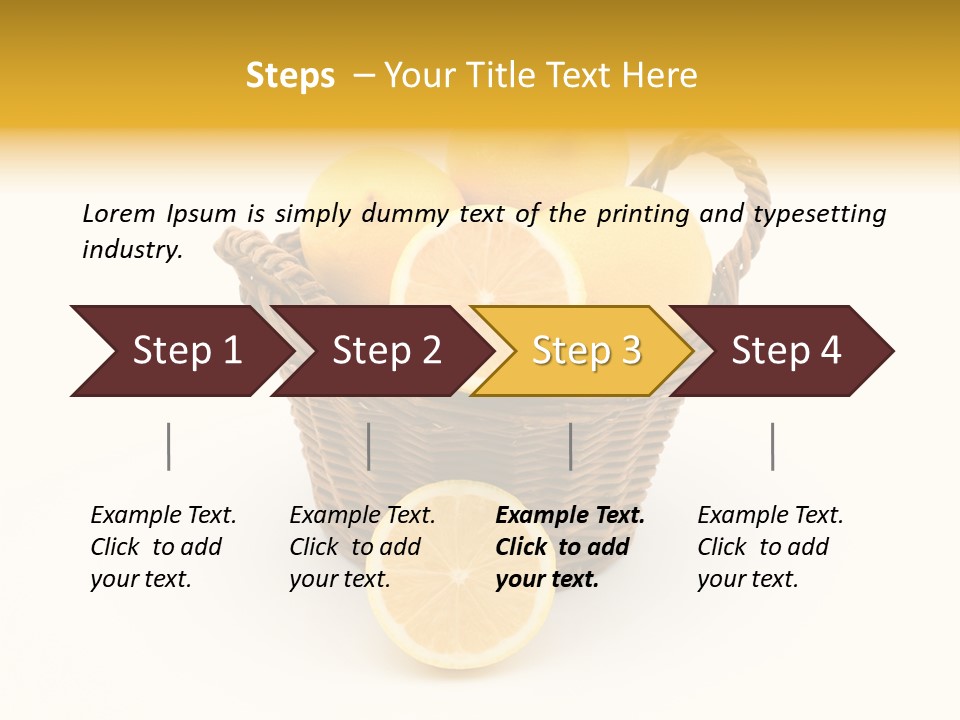 Healthy Lemon Vitamin PowerPoint Template